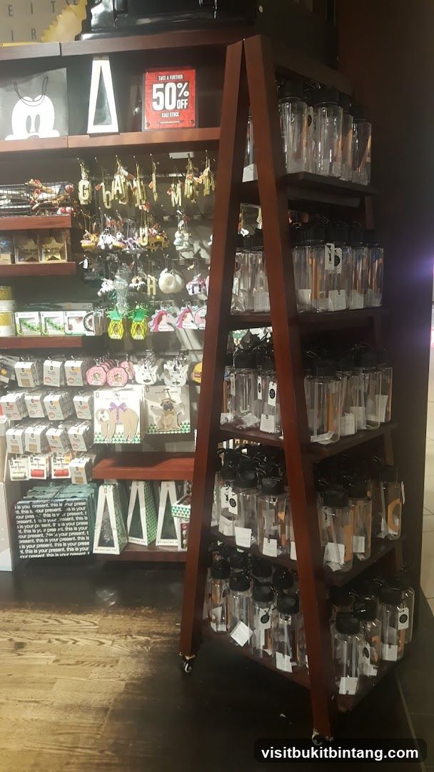 Retail display with various items