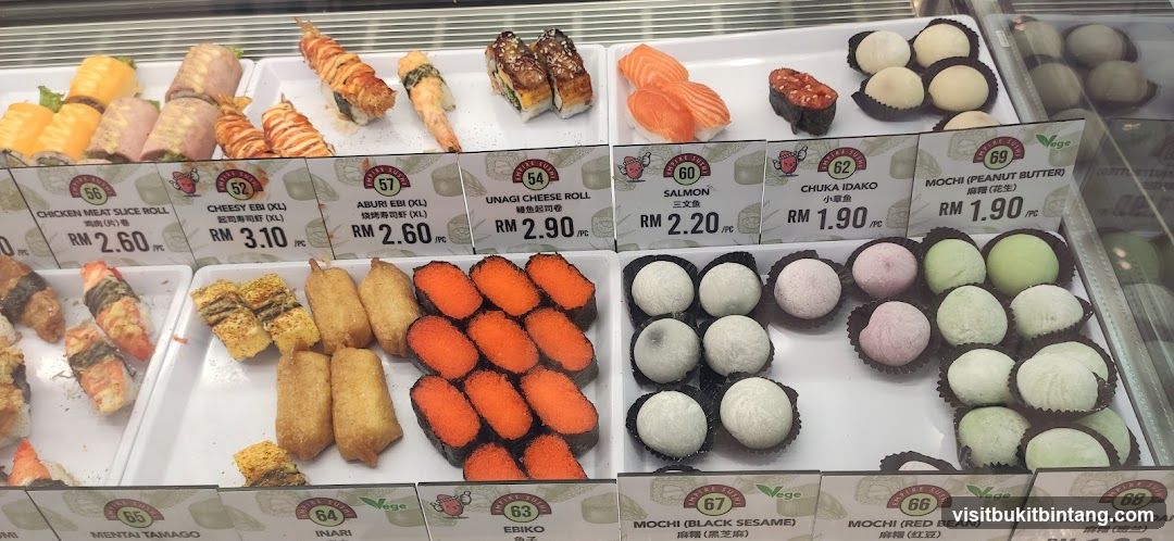 Sushi and Mochi Display