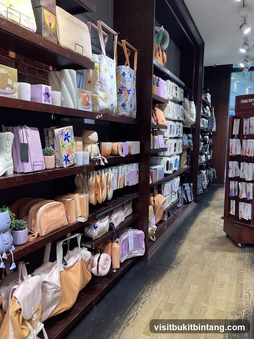 Store Interior with Shelves of Merchandise