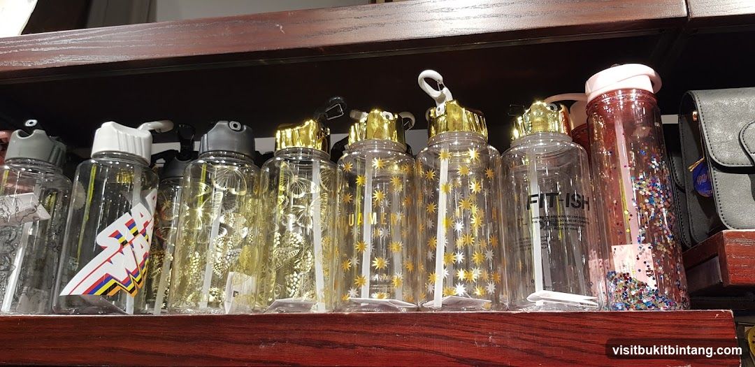 Water Bottles on Shelf