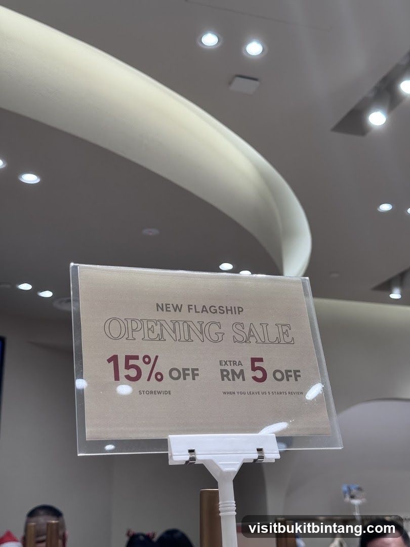 New Flagship Opening Sale Sign