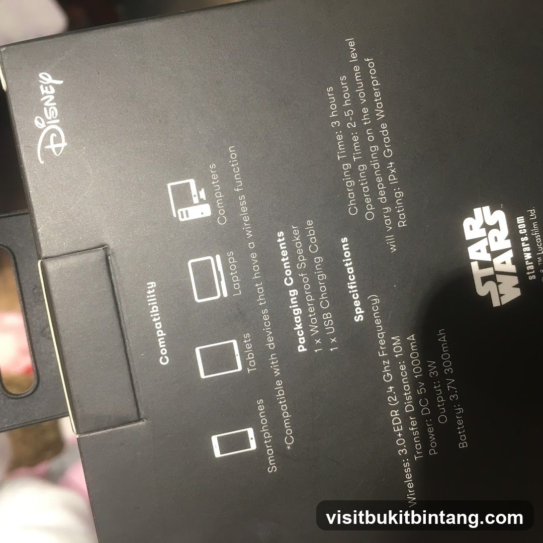 Star Wars Wireless Speaker Packaging