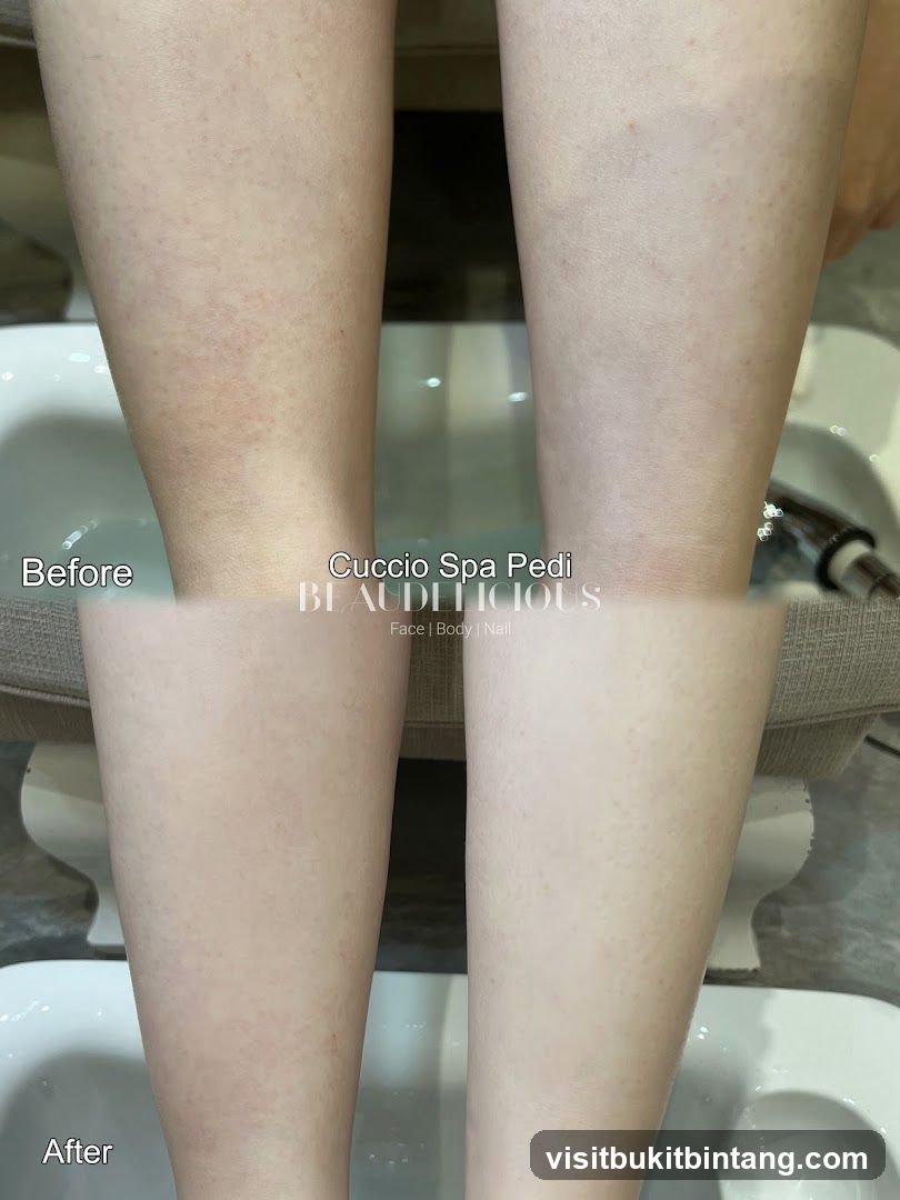 Before and After Pedicure