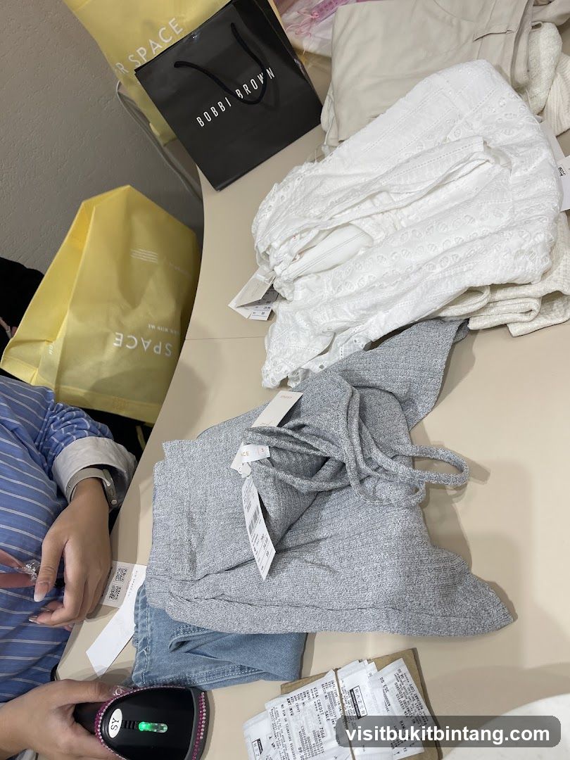 Clothing and Shopping Bags