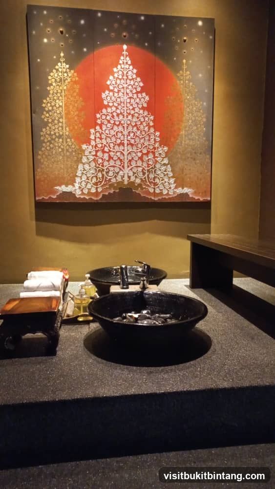 Spa Foot Soak Area