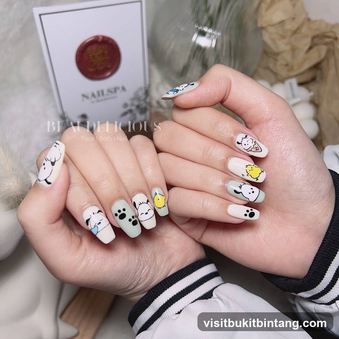 Nail Art with Cartoon Characters