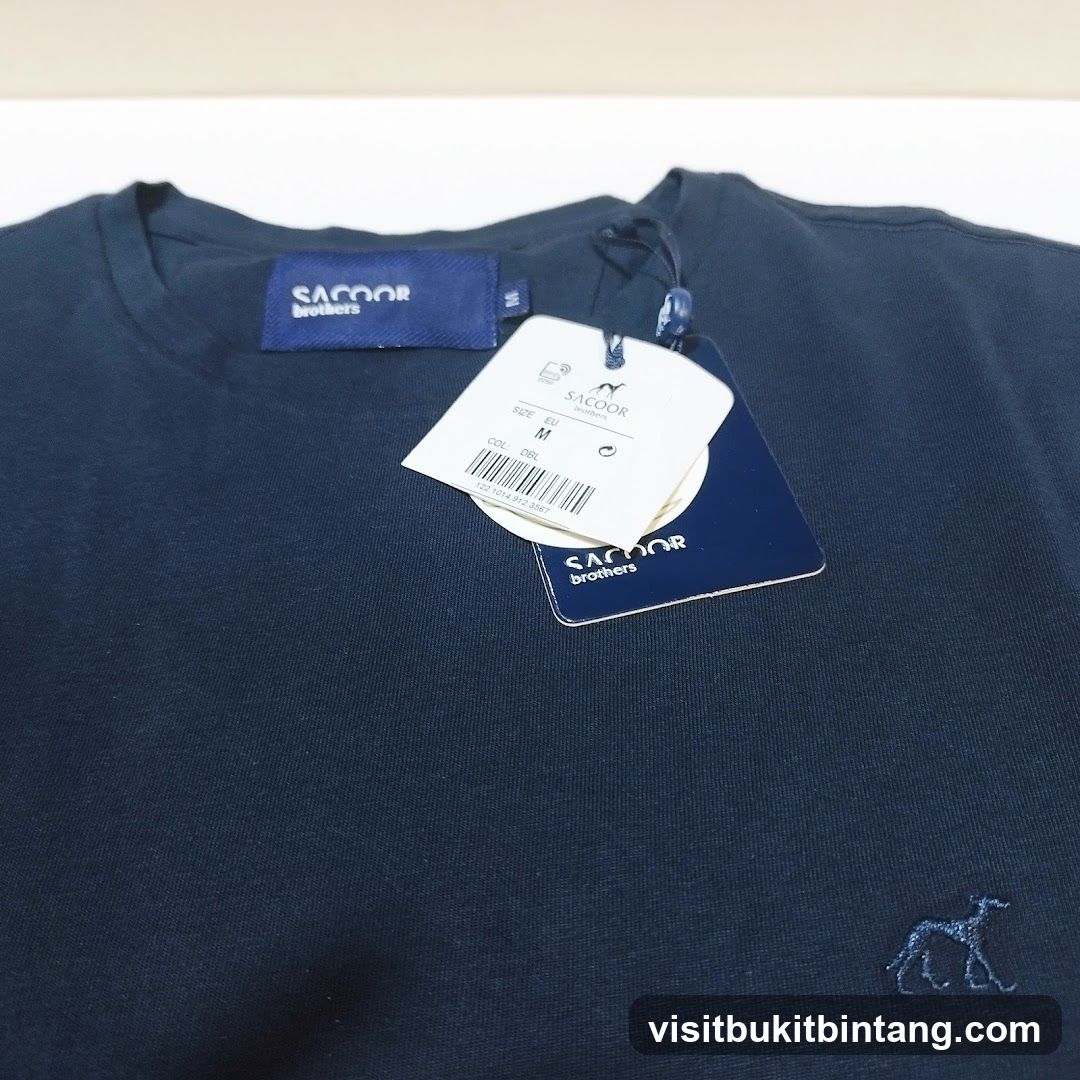 Dark Blue T-Shirt with Brand Tags