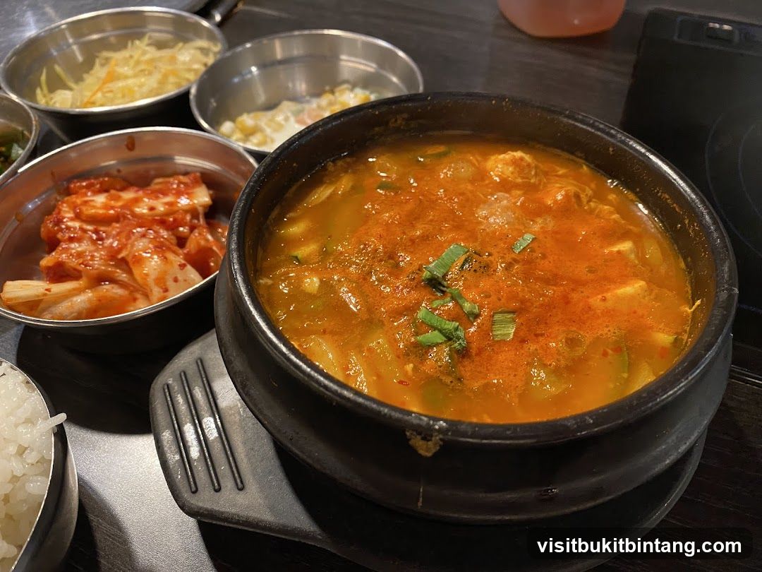 Korean Stew with Side Dishes