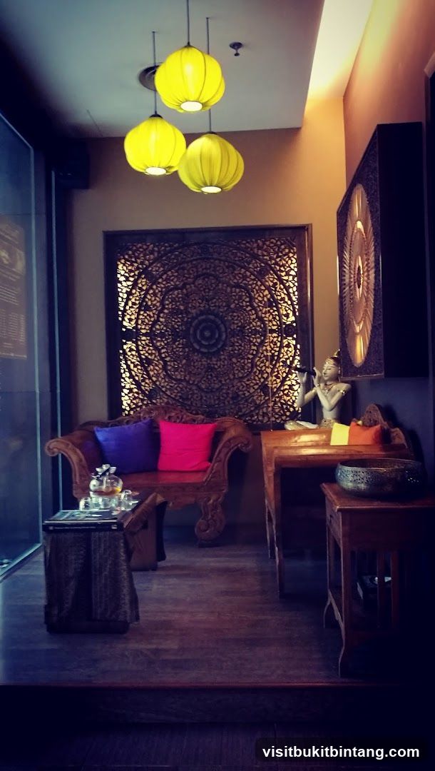 Relaxing waiting area with ornate decor