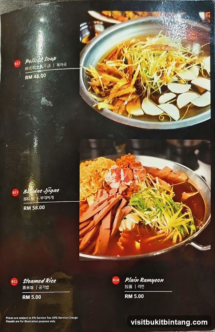 Korean Menu
