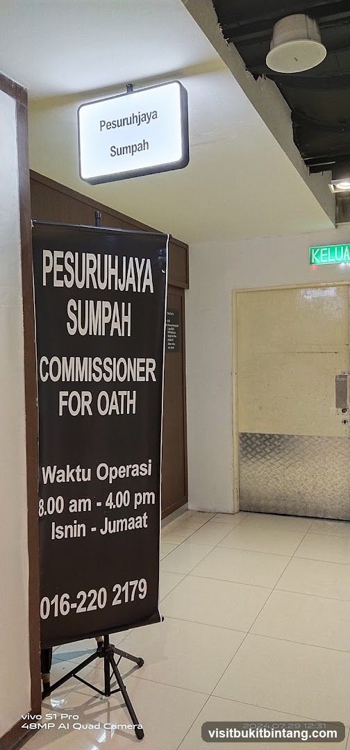 Commissioner for Oath Signage