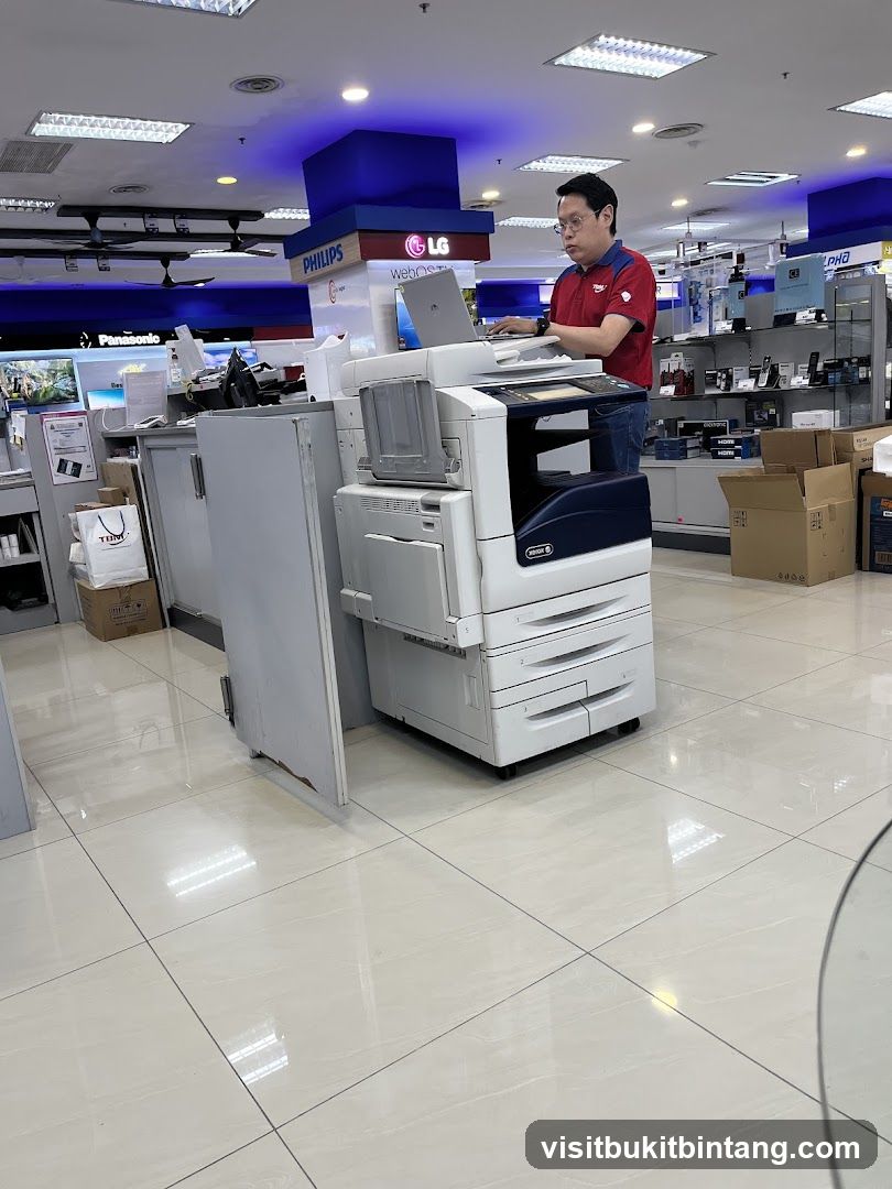 Electronics Store Employee Working