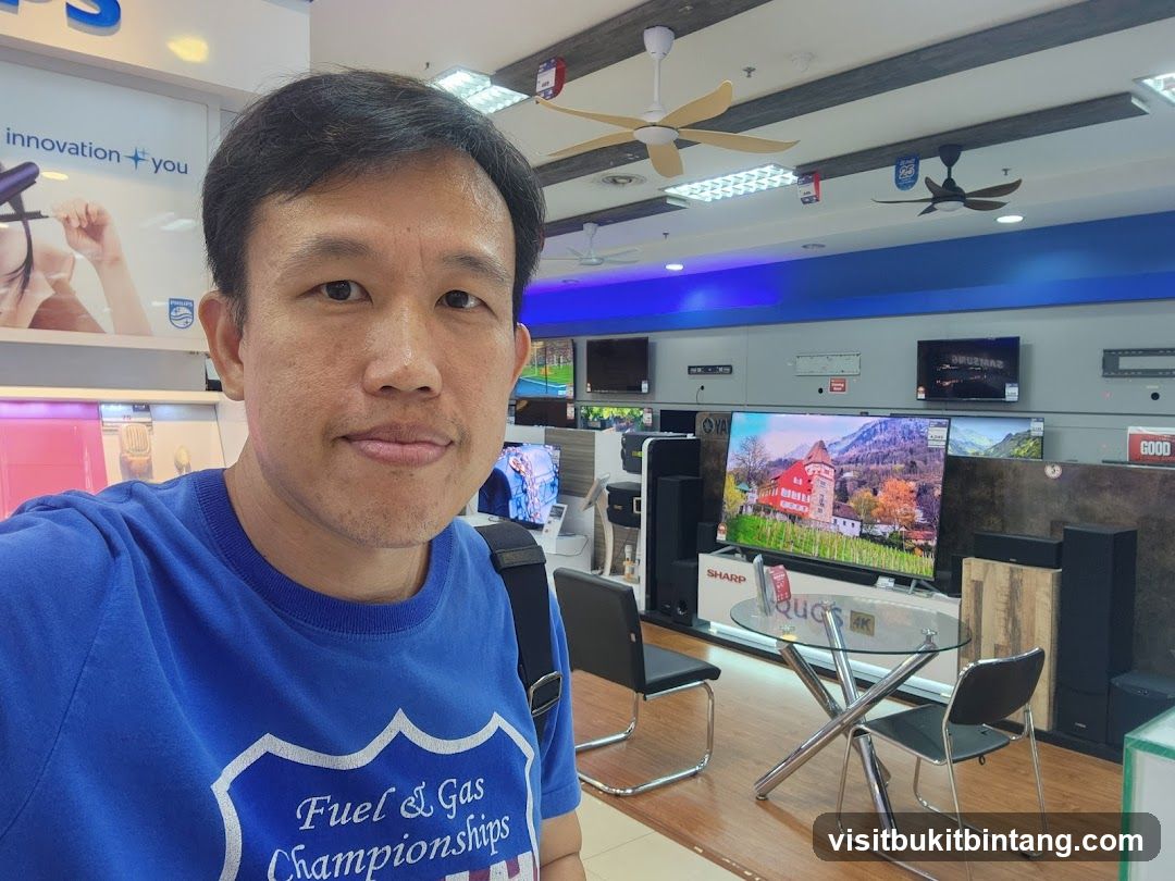 Man in Electronics Store