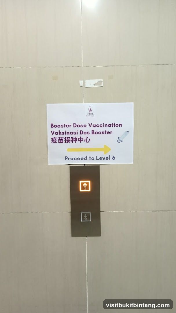 Booster Dose Vaccination Sign