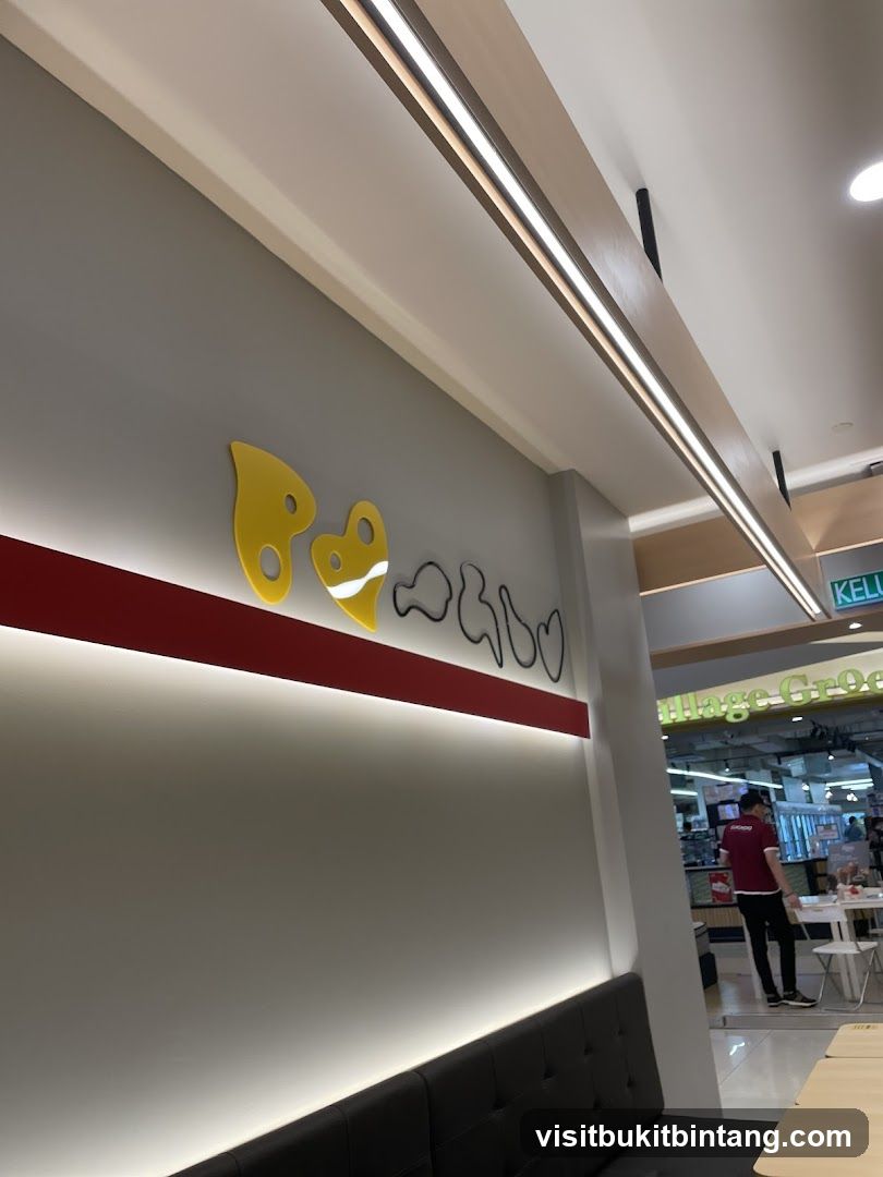 Restaurant Interior with Logo