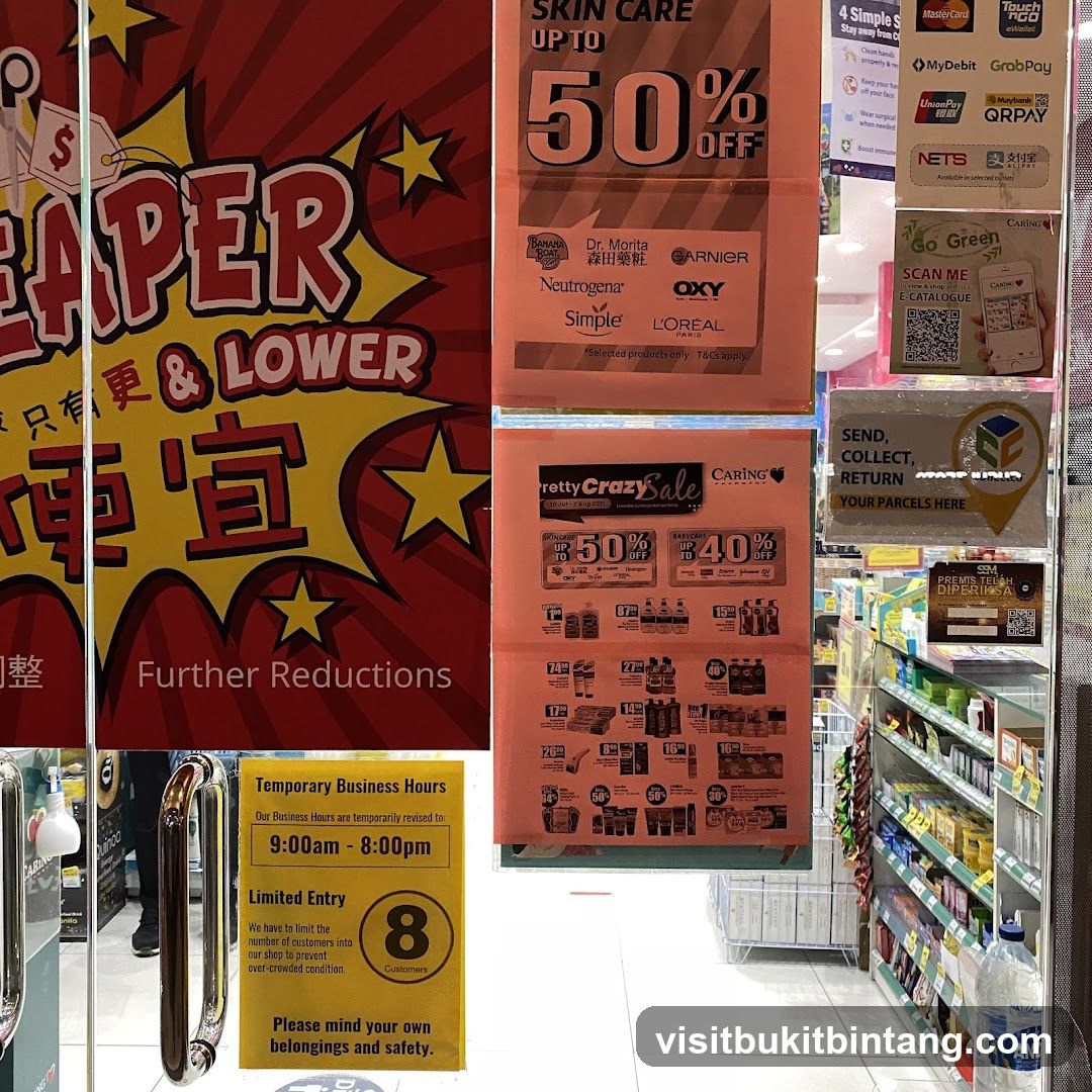 Sale Advertisements and Store Interior