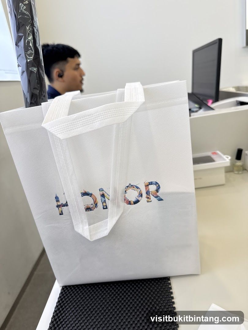 Honor branded shopping bag