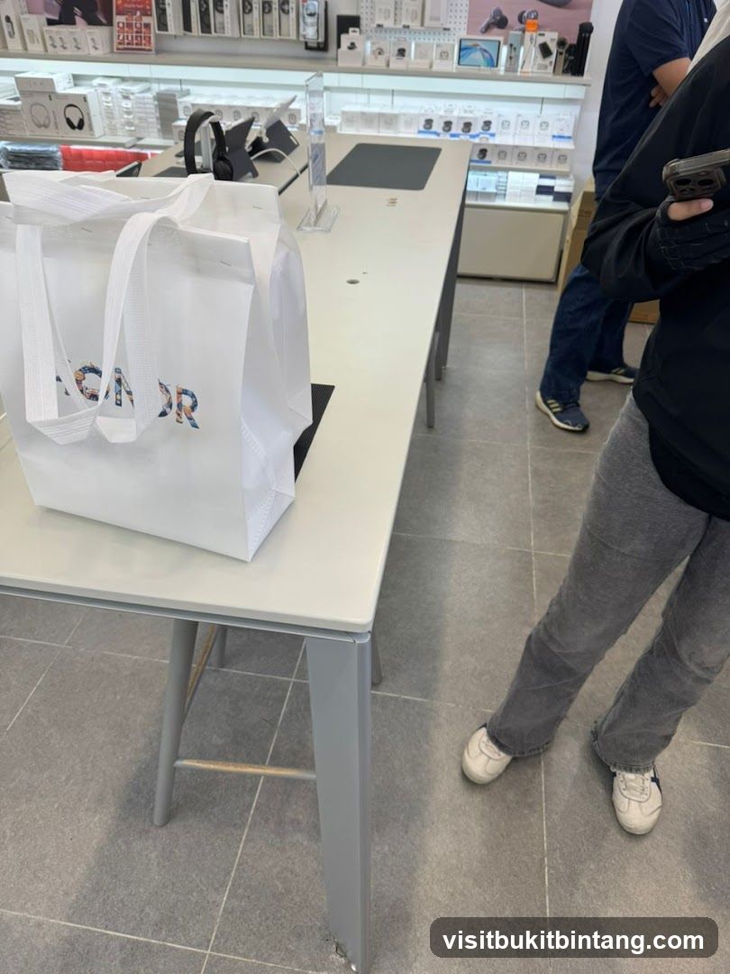 Shopping Bag on Display Table