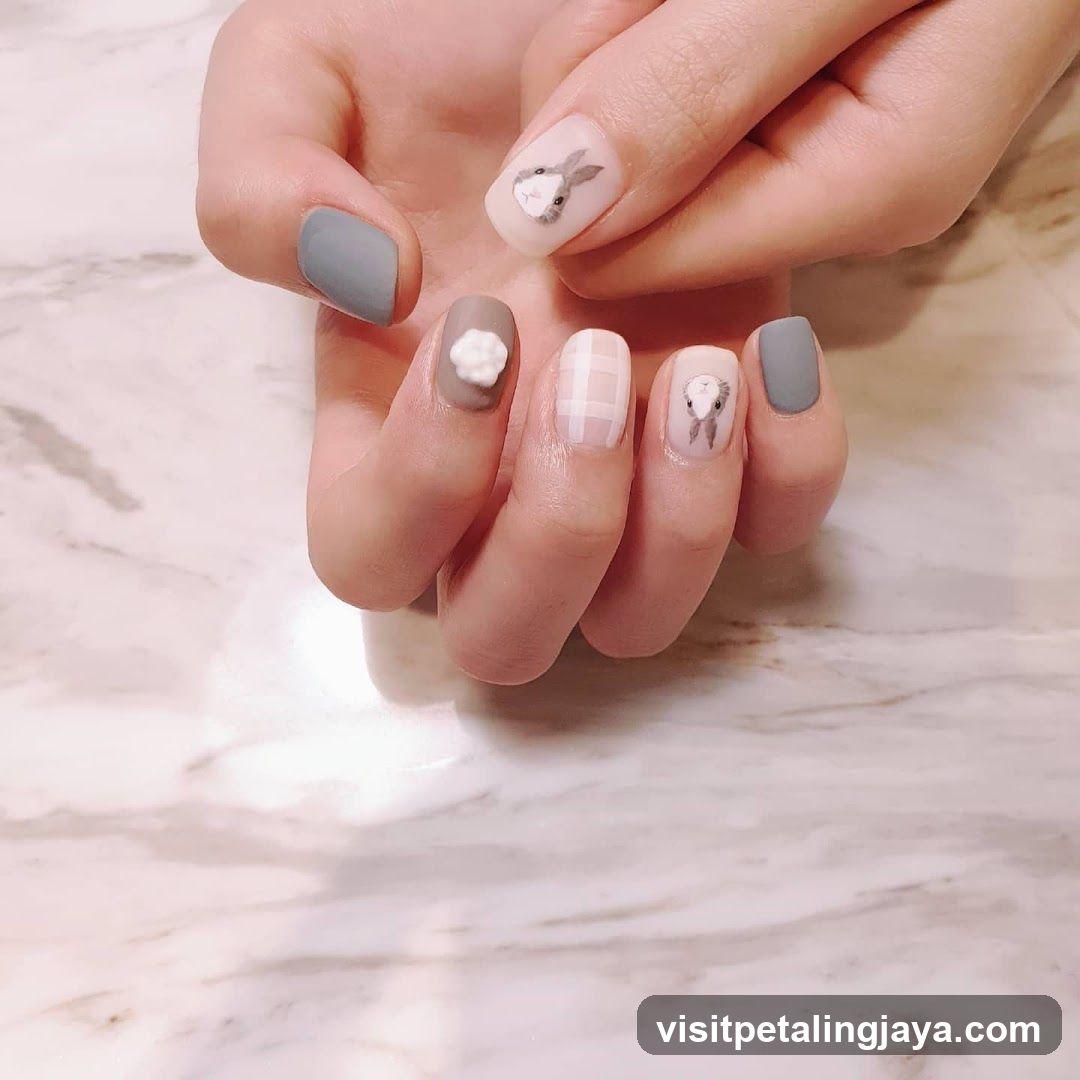 Pastel Animal Nail Art