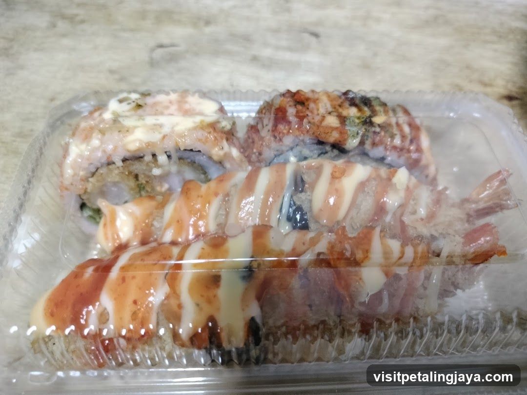Sushi Roll in Plastic Container