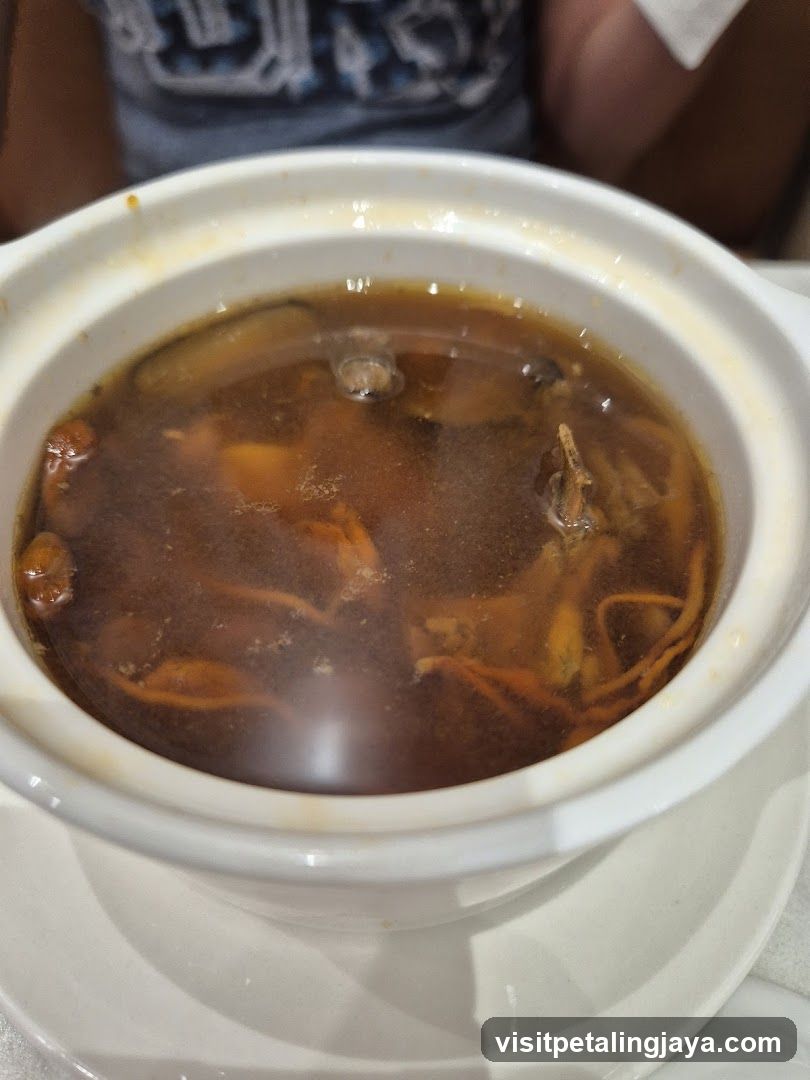 Soup in a bowl