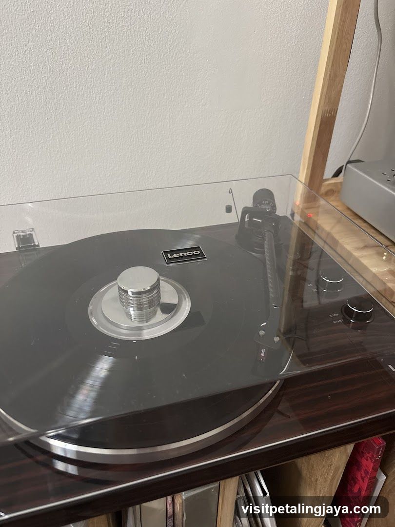 Turntable with Vinyl Record