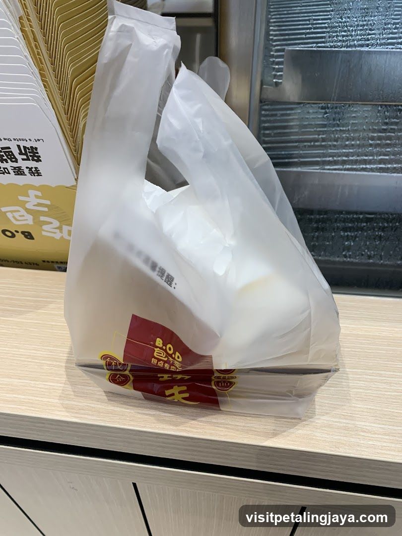 Food Packaging Bag on Counter