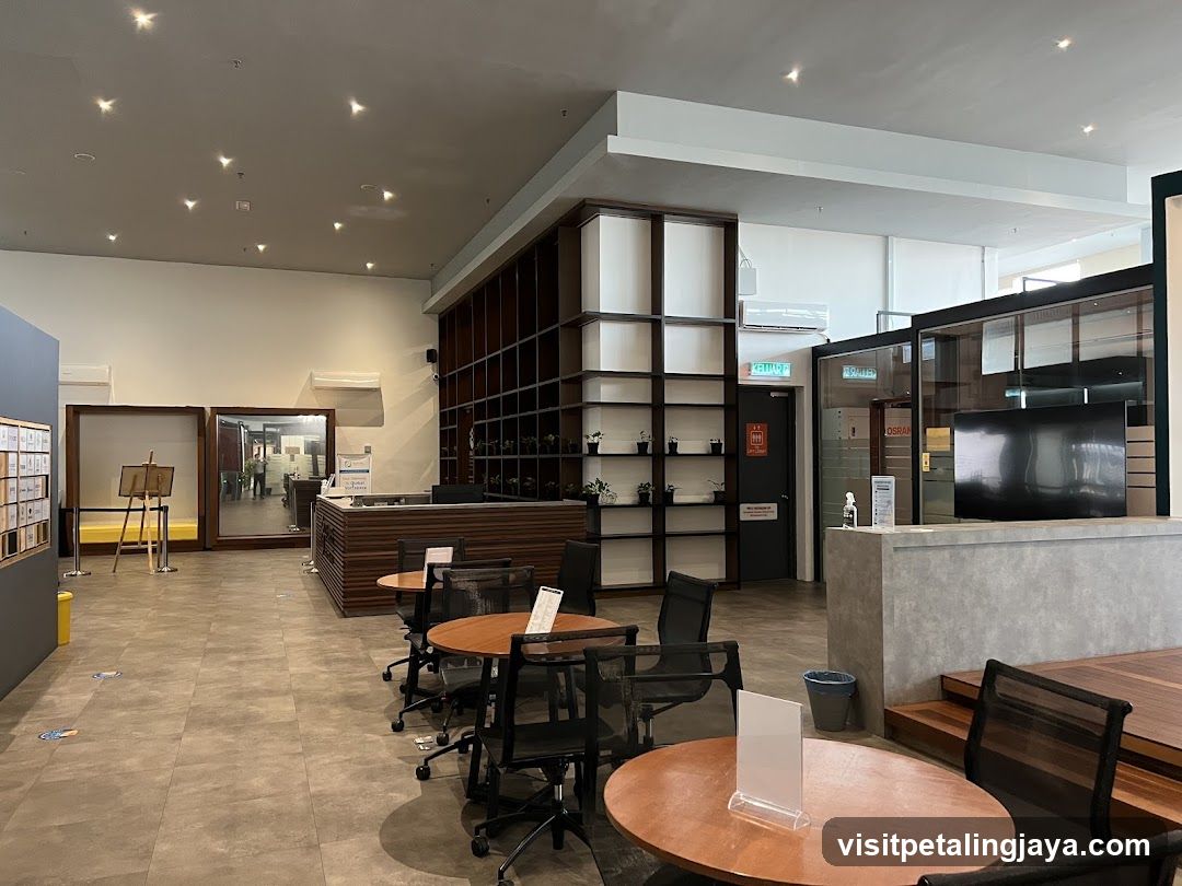 Modern Interior Space with Reception and Seating Area