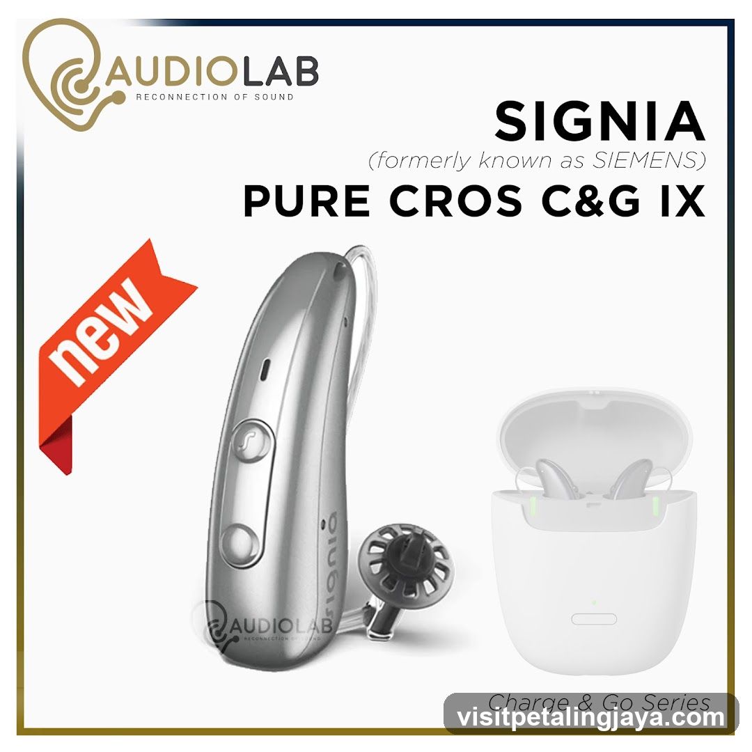 Audiolab Signia Pure Cros C&G IX Hearing Aid Advertisement