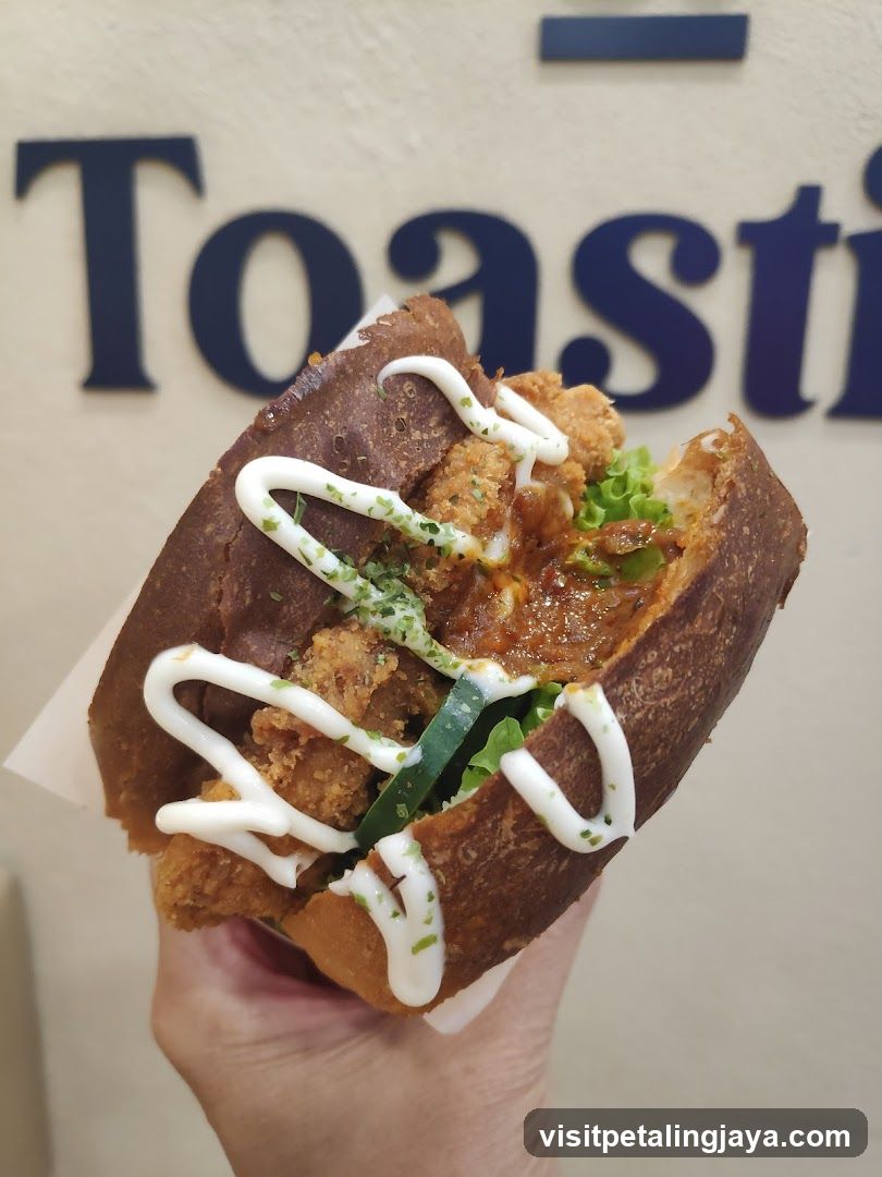 Korean Fried Chicken Sandwich with Drizzle