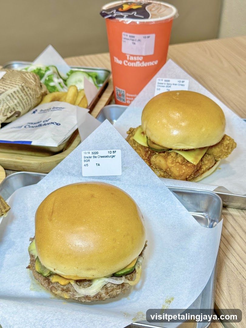 Burger and Drink Meal