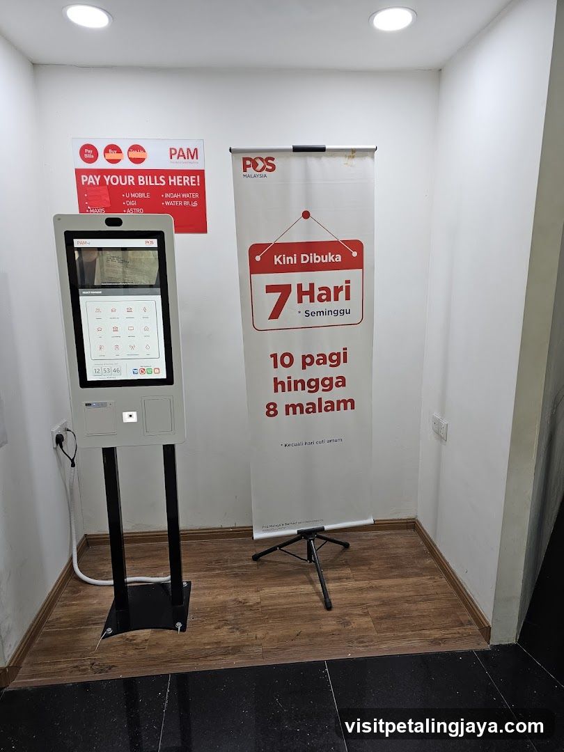 Self-service kiosk and POS banner