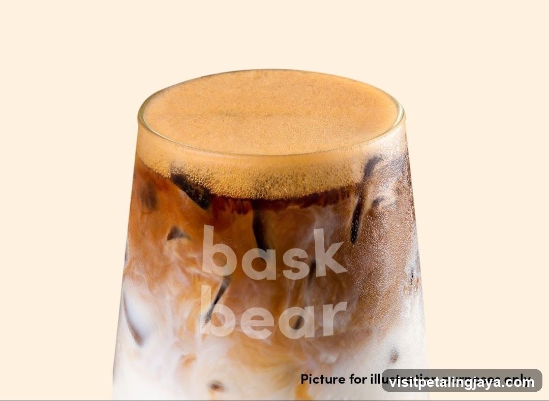 Iced beverage in glass