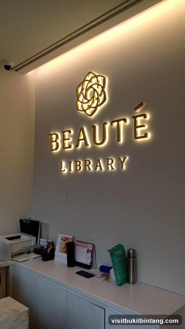 Beauté Library Signage
