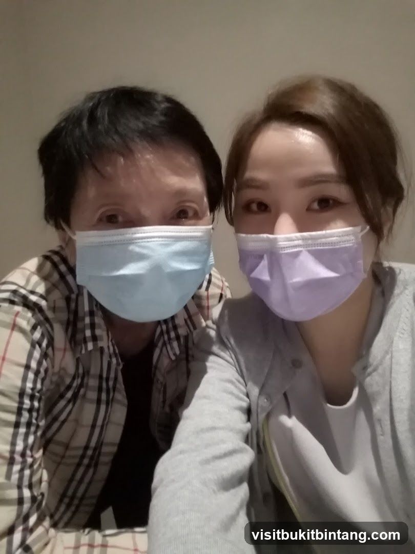 Two people wearing face masks