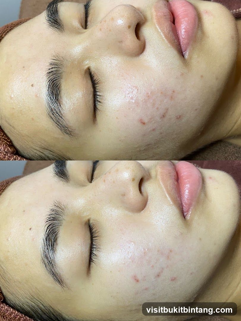 Before and After Facial Treatment