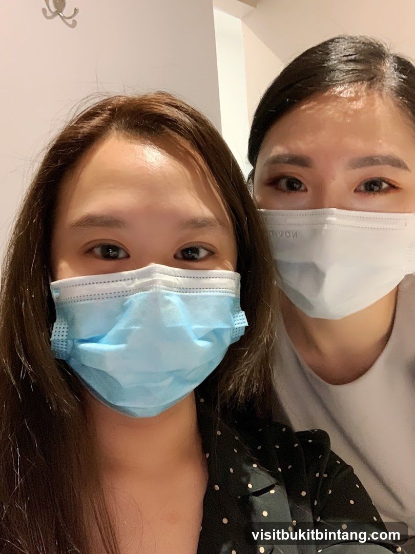 Two Women Wearing Face Masks