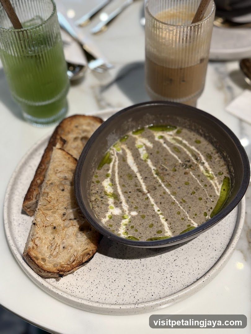 Soup and Toast Meal