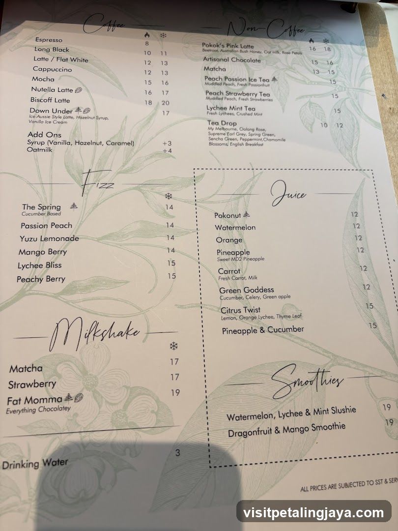 Coffee & Non-Coffee Menu