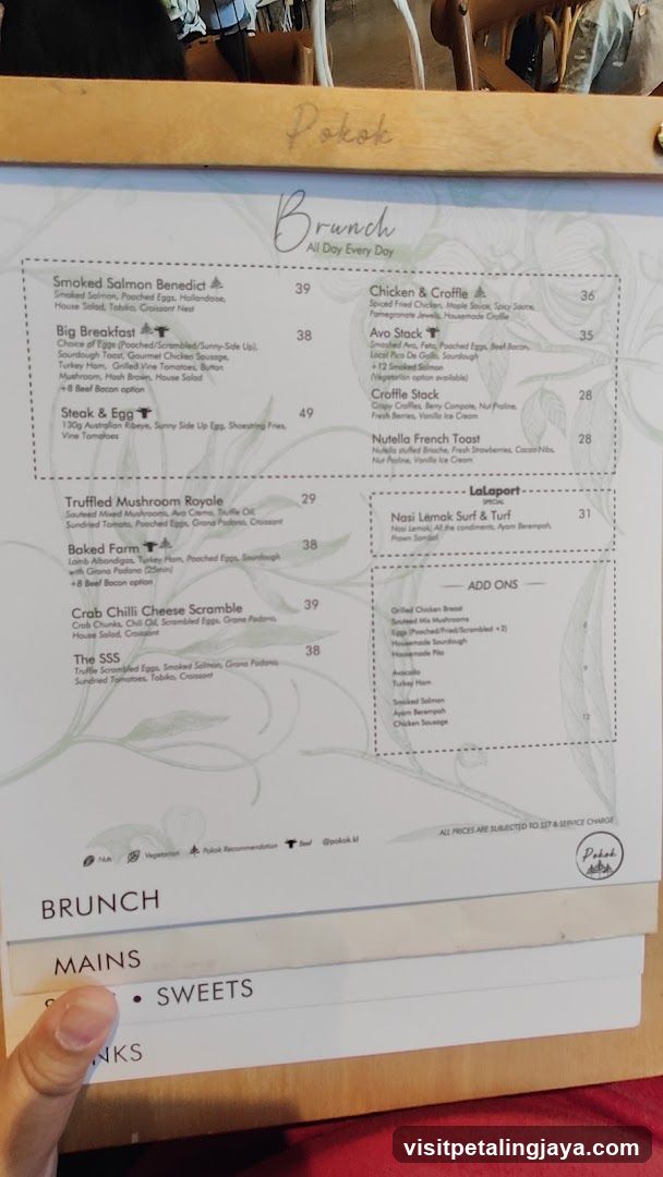 Brunch Menu - Pokok