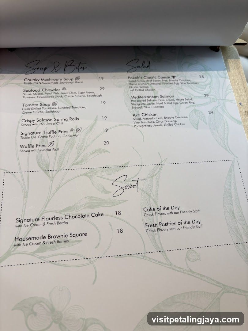 Restaurant Menu Page