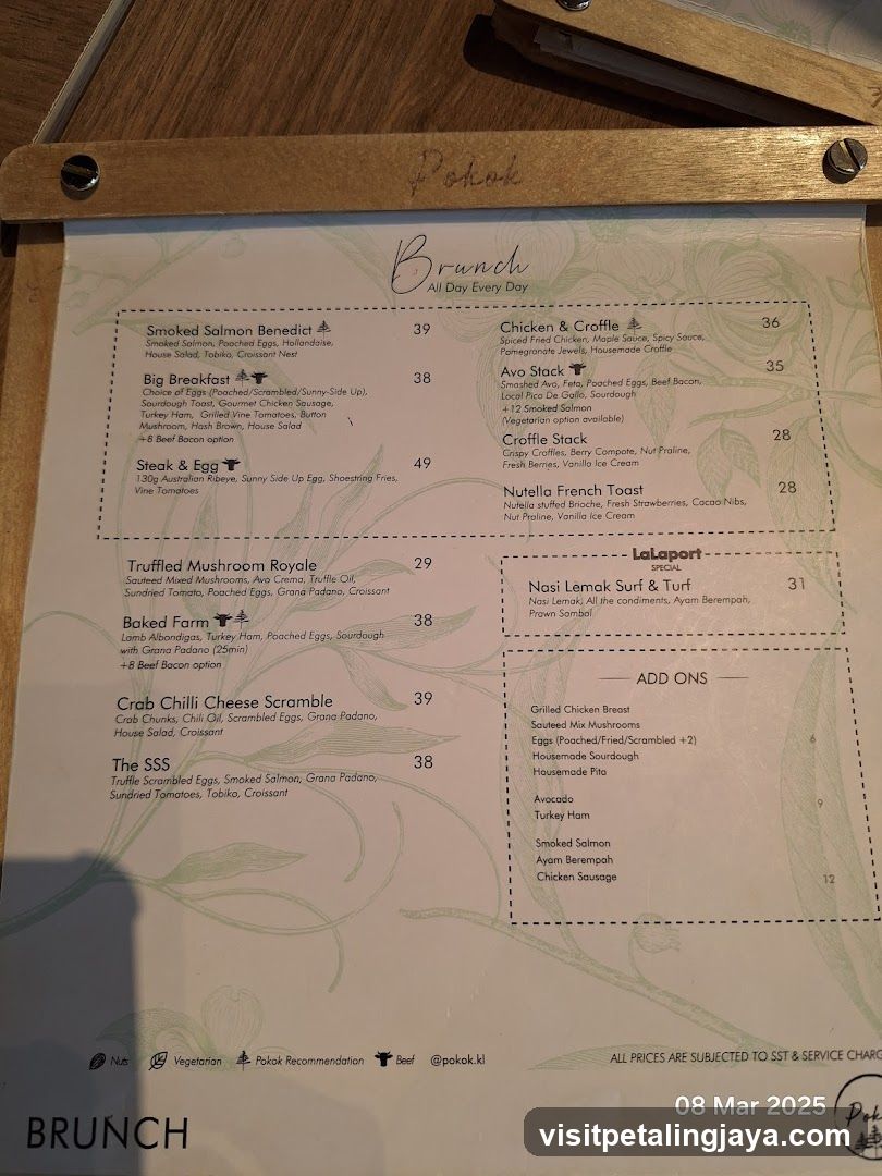 Brunch Menu - Poka