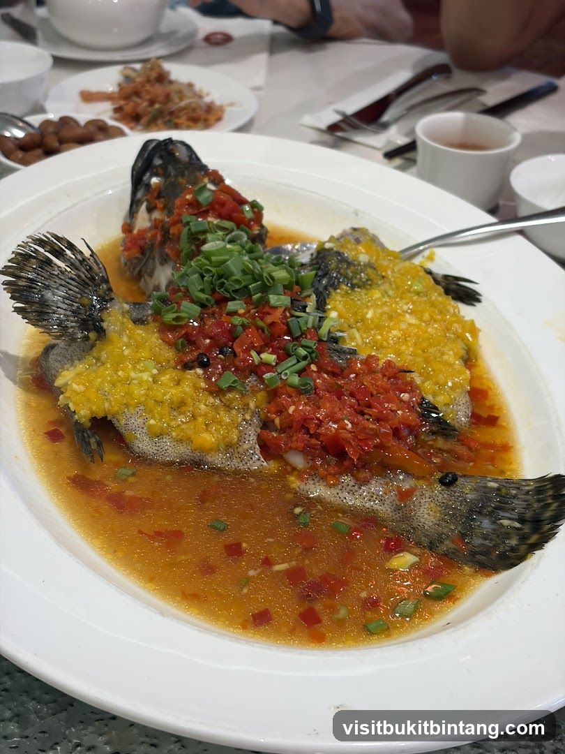 Steamed Fish with Chili and Garlic