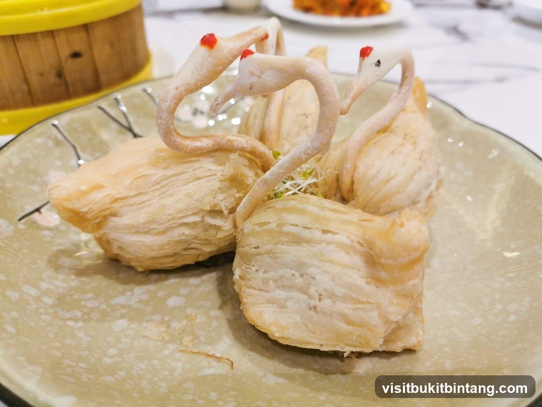 Swan-shaped pastries