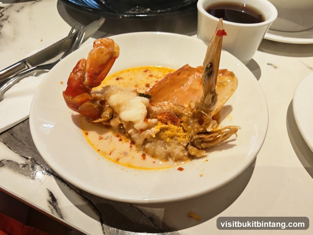 Shrimp dish with sauce