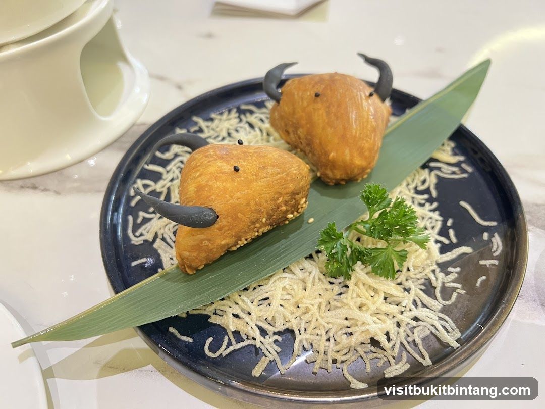 Bull-shaped fried pastries