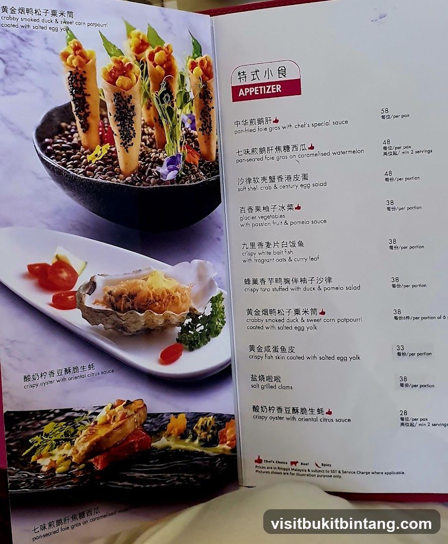 Appetizer Menu