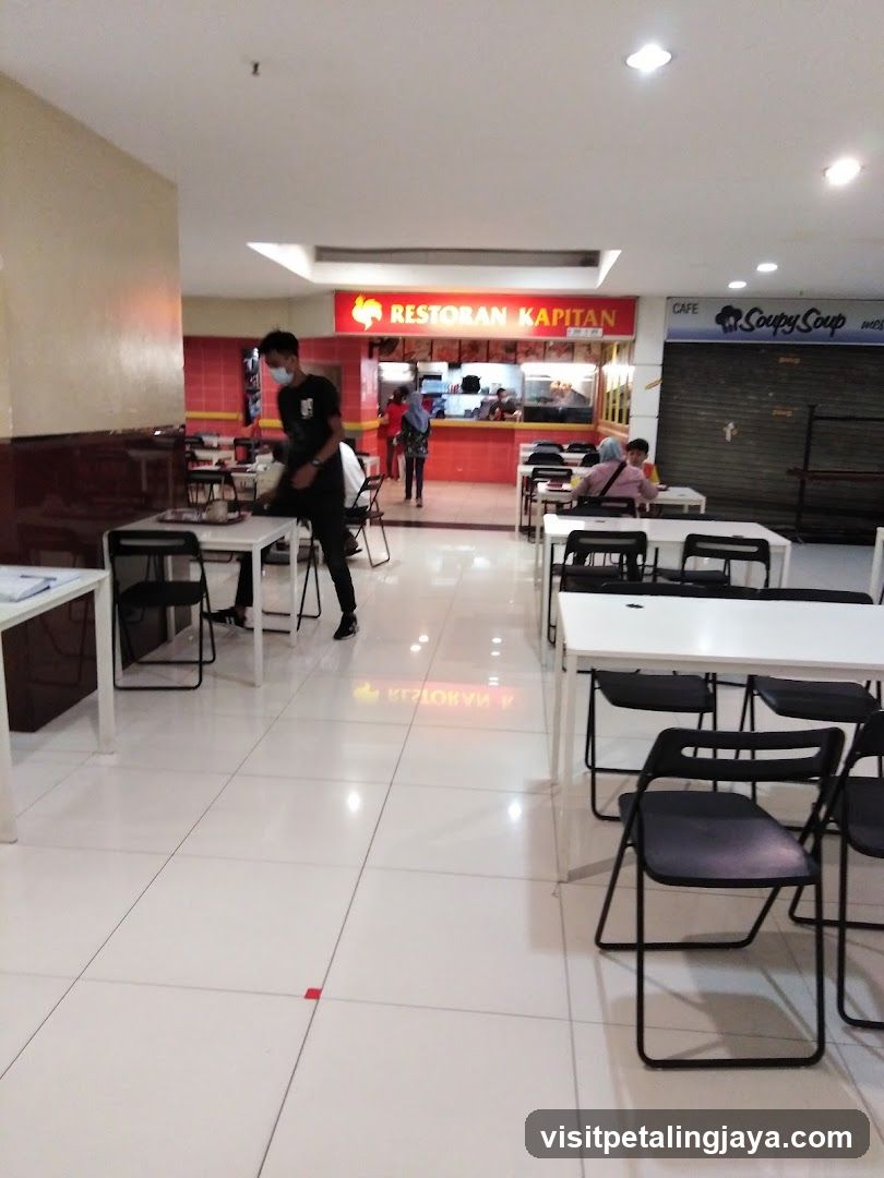 Restaurant Interior with Staff and Customers