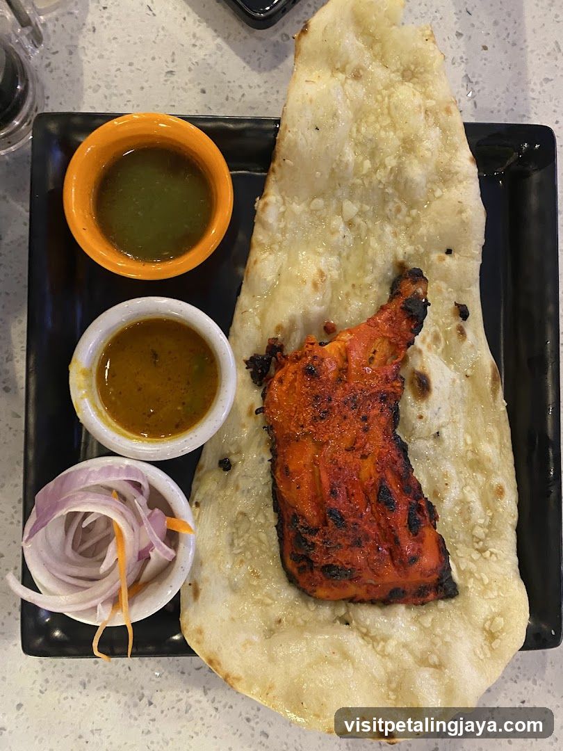 Grilled Chicken with Naan and Sides