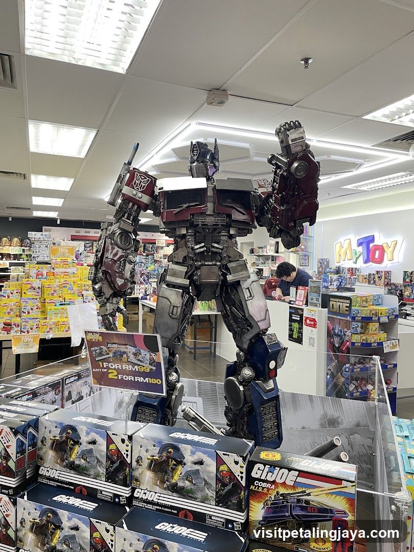 Transformers and G.I. Joe Display in Toy Store
